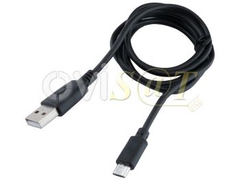 Cable de datos negro Blue Star con conector USB a micro USB, en blister